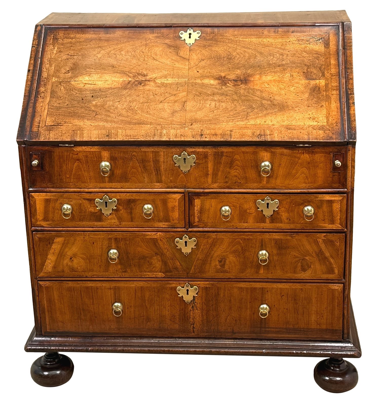 Queen Anne Early 18th Century Walnut Bureau (England, Circa 1705) photo furniture