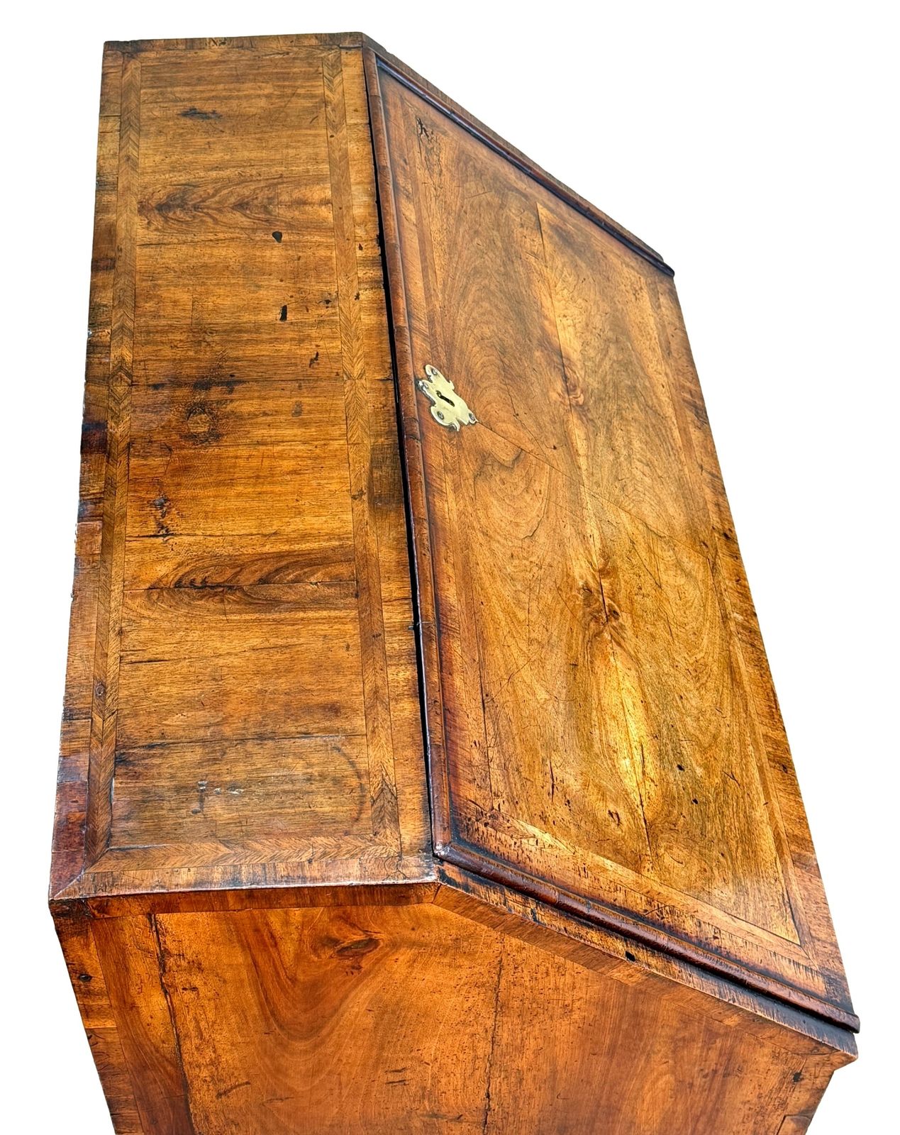Queen Anne Early 18th Century Walnut Bureau (England, Circa 1705) photo vintage