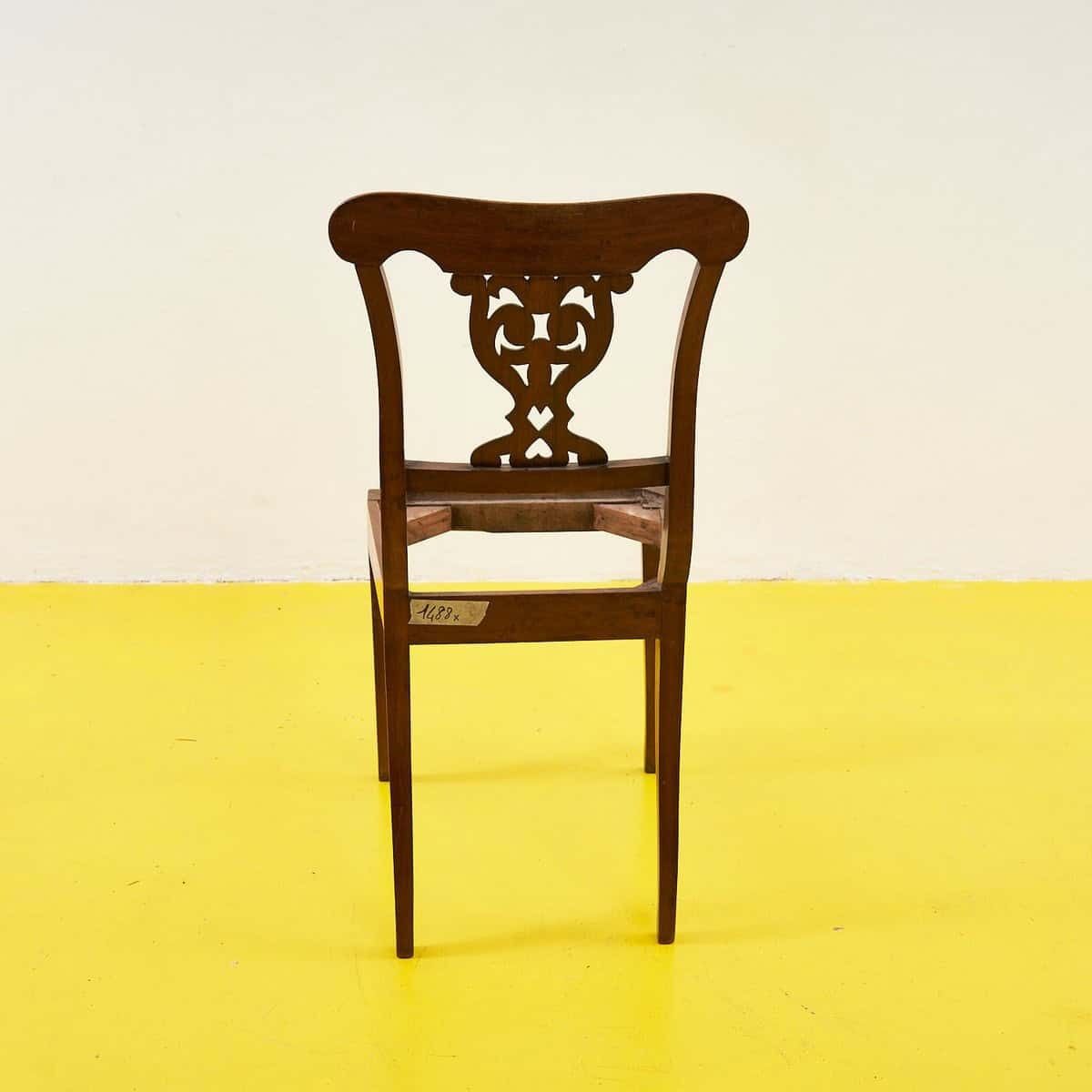 Elegant Antique Wooden Chair, 1800s photo 97.0
