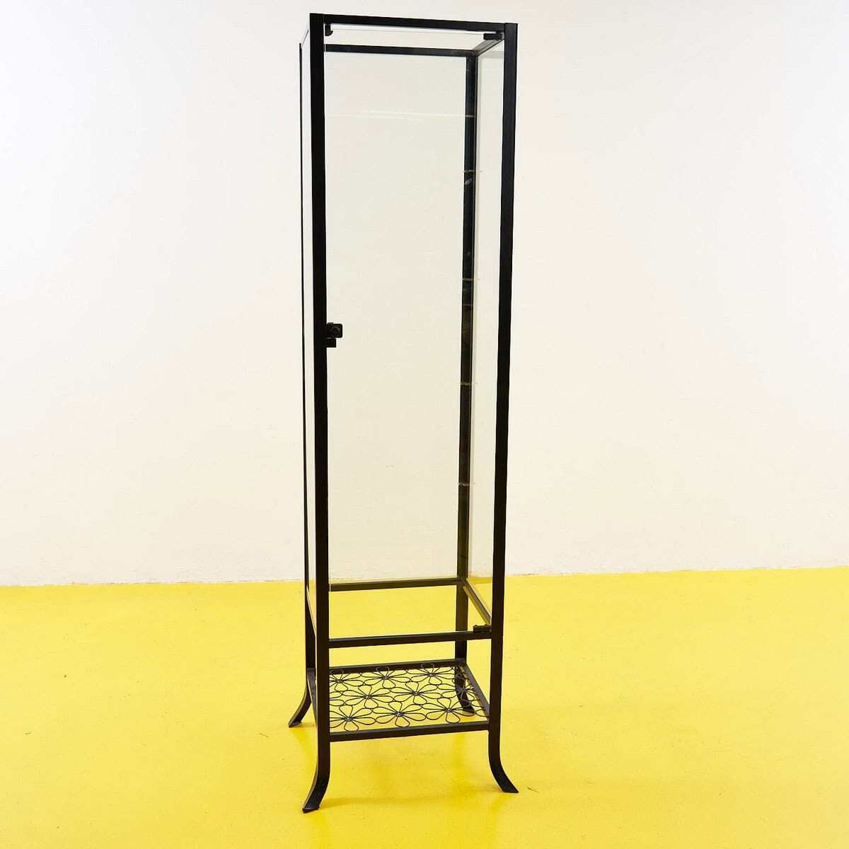 Showcase With Transparent Metal Structure On 4 Sides