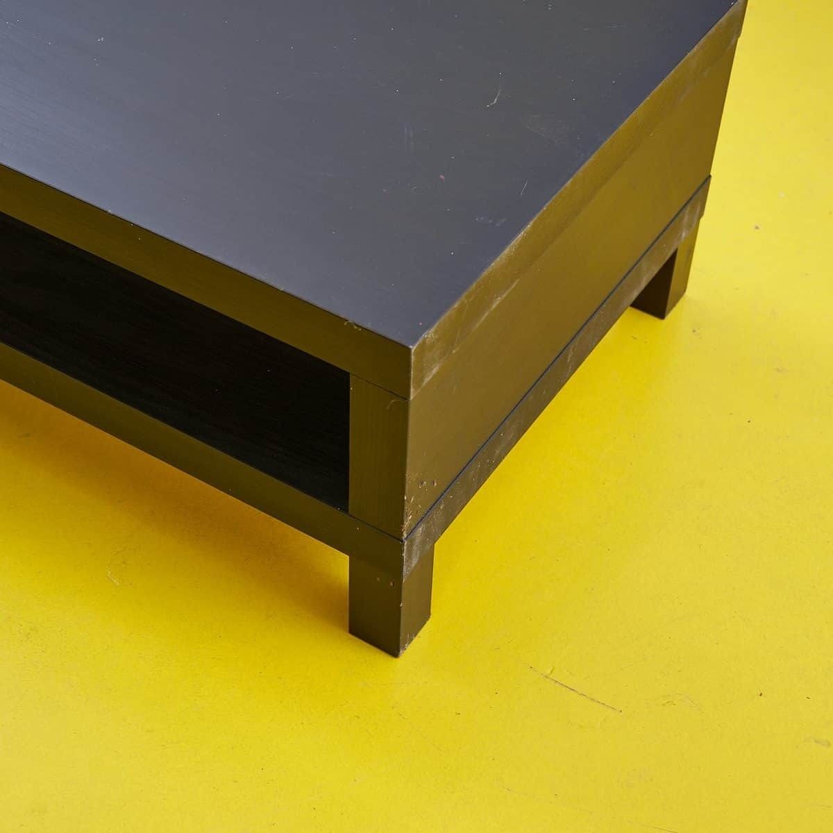 Simple Coffee Table In Contemporary Dark Wood photo Furniture