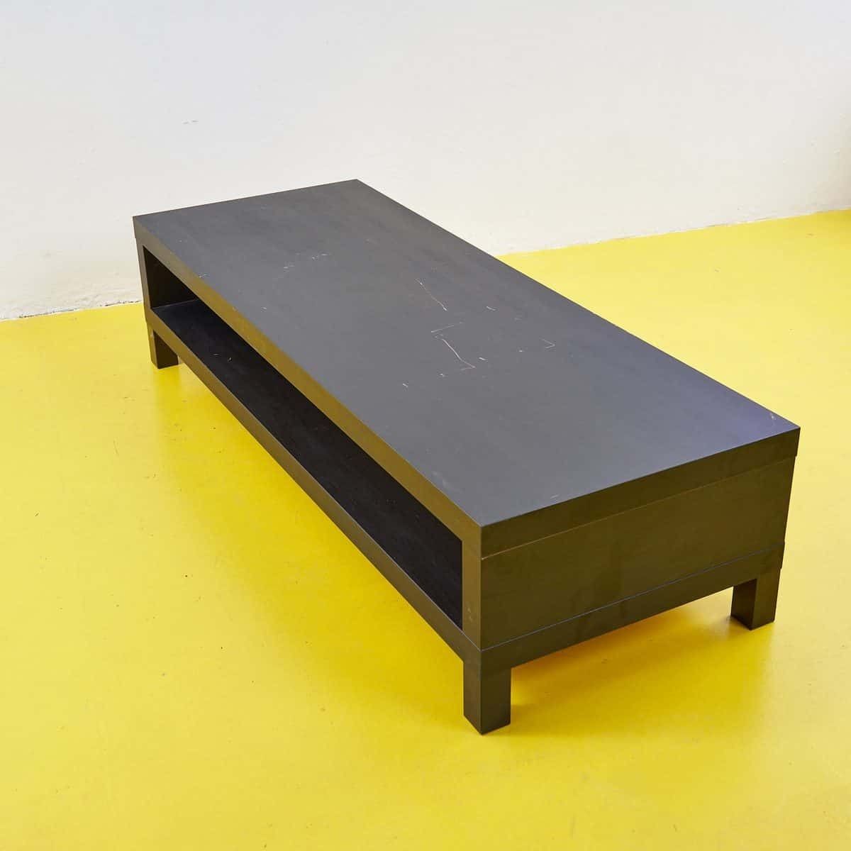 Simple Coffee Table In Contemporary Dark Wood photo buy