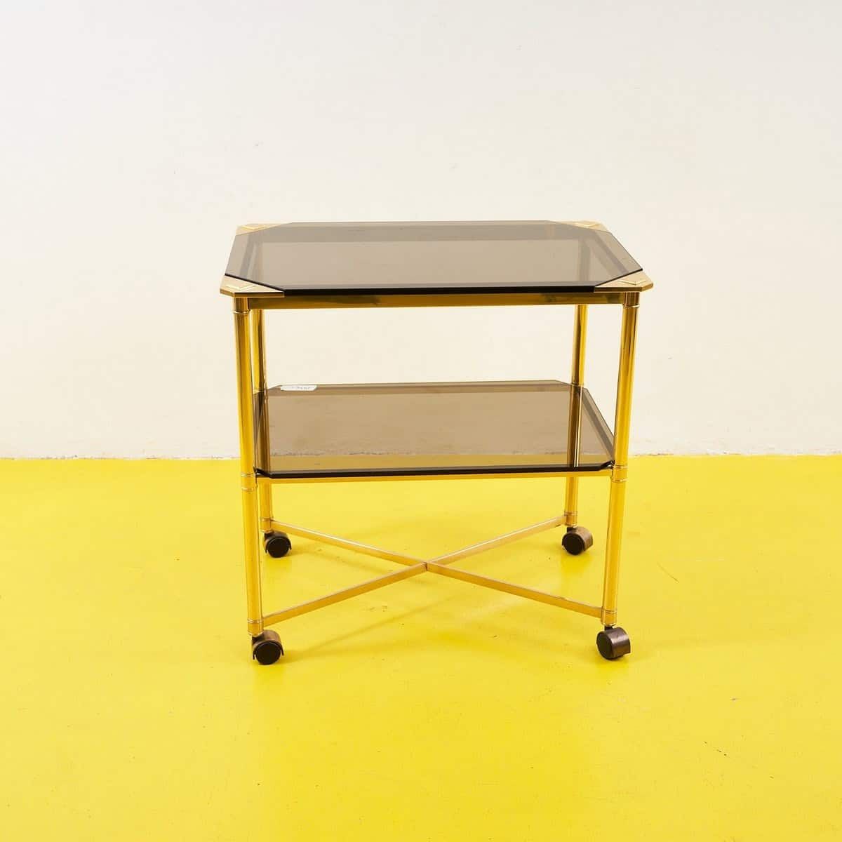 Metal And Glass Trolley From The 70s
