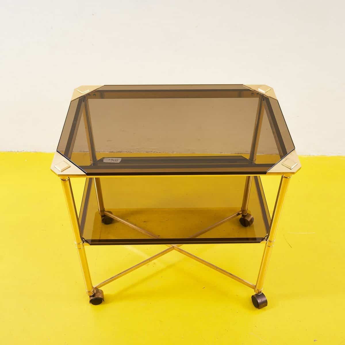 Metal And Glass Trolley From The 70s photo Furniture