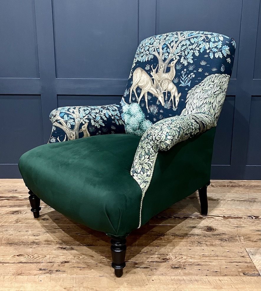 A Rare Antique French Napoleon III Salon Set Comprising Two Armchairs And Footstool photo 2540.0