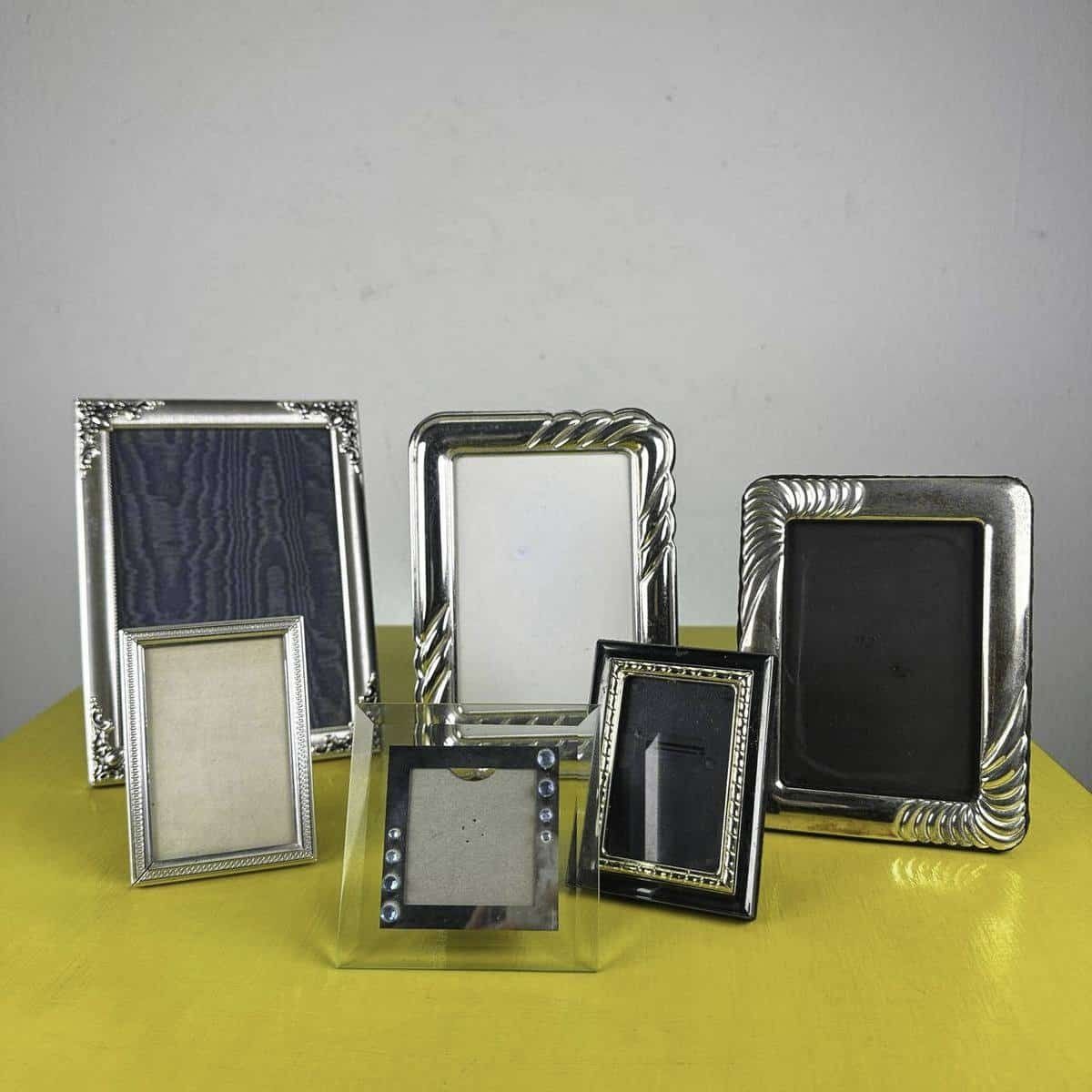 Lot Of 6 Vintage Photo Frames, Mid 20th Century
