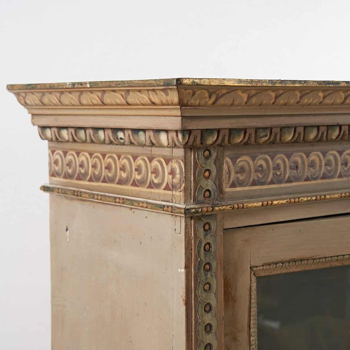 Hand Painted Antique Showcase Bookcase photo Furniture