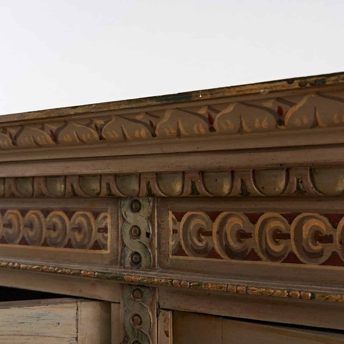 photo for sale Hand Painted Antique Showcase Bookcase