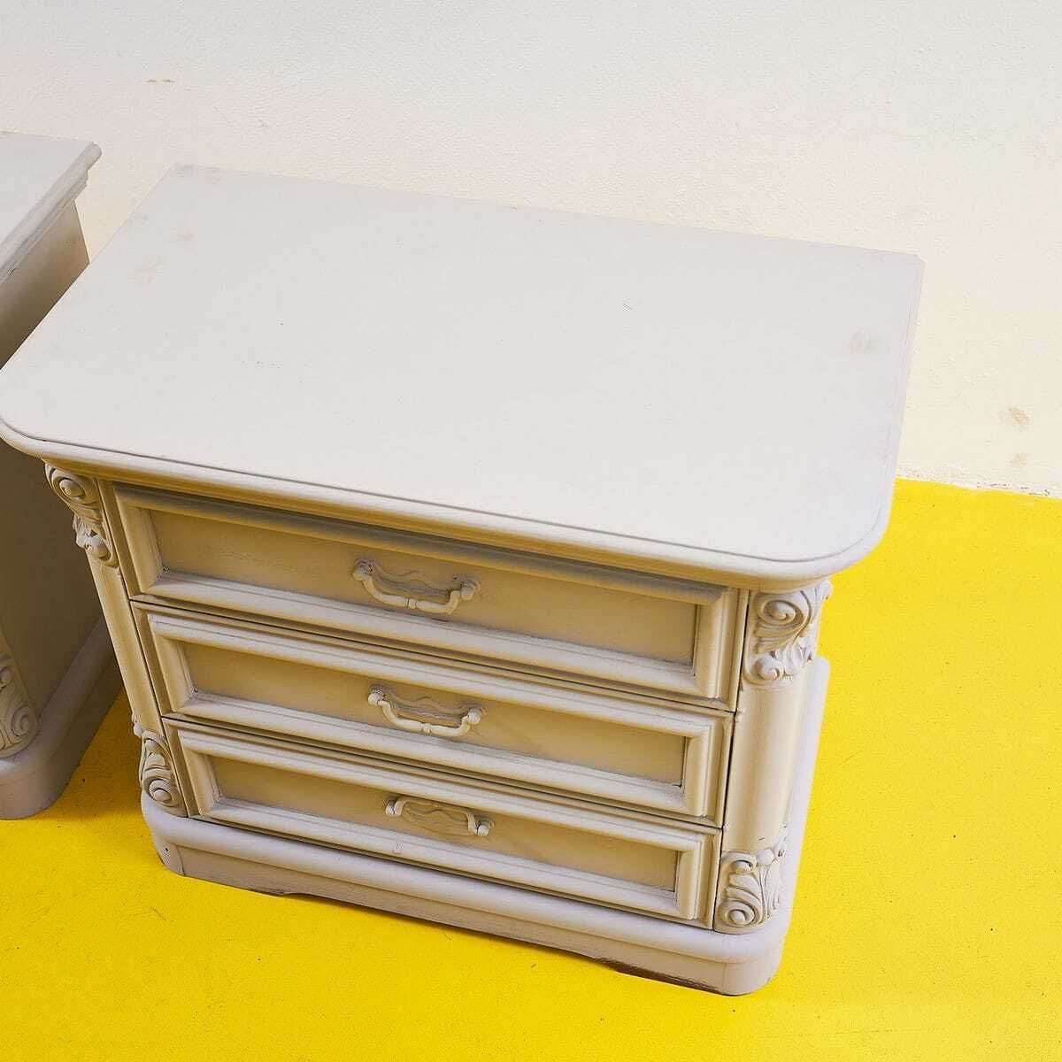 Pair Of Vintage Wooden Bedside Tables photo furniture