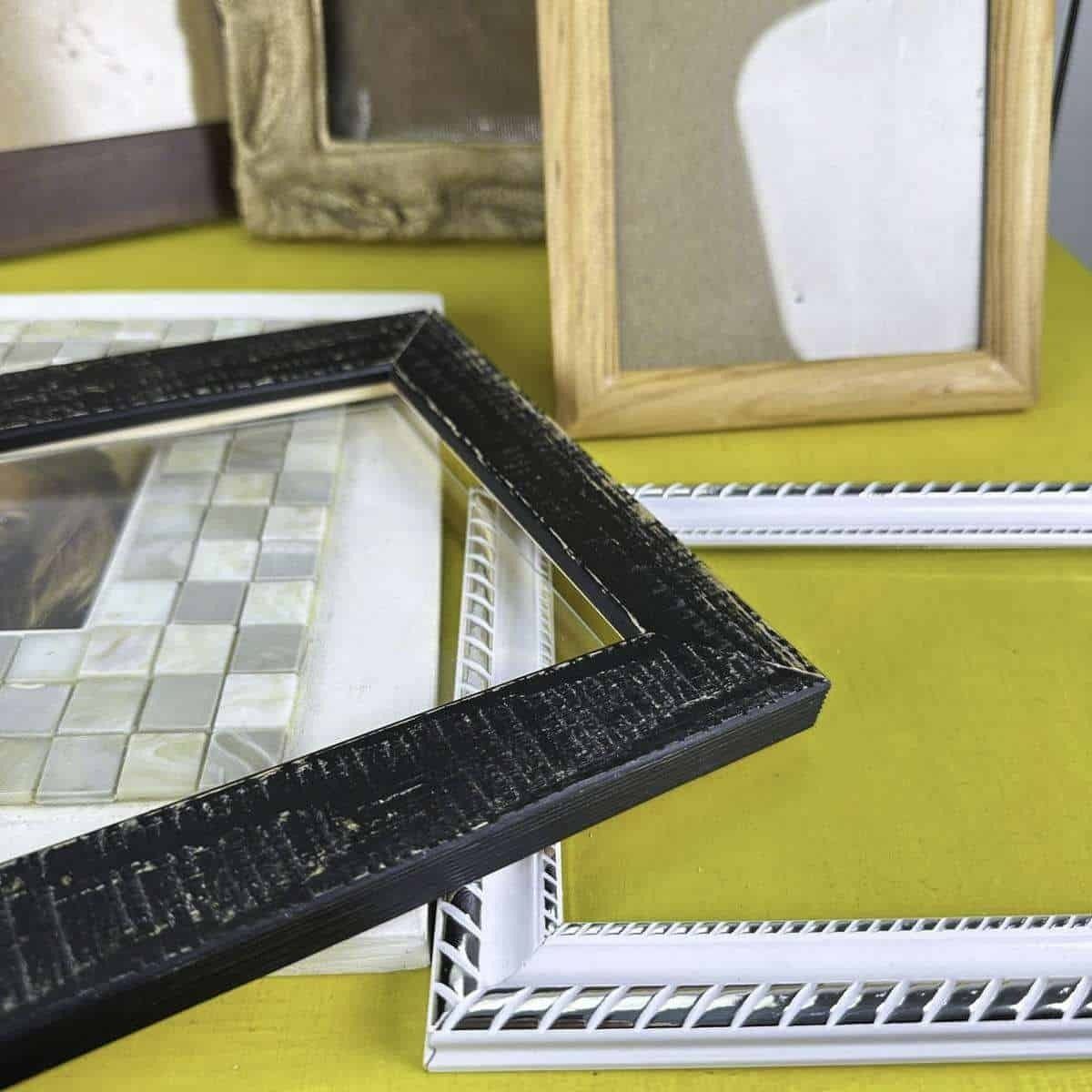 Lot Of 7 Photo Frames, Mid 20th Century photo 71.0