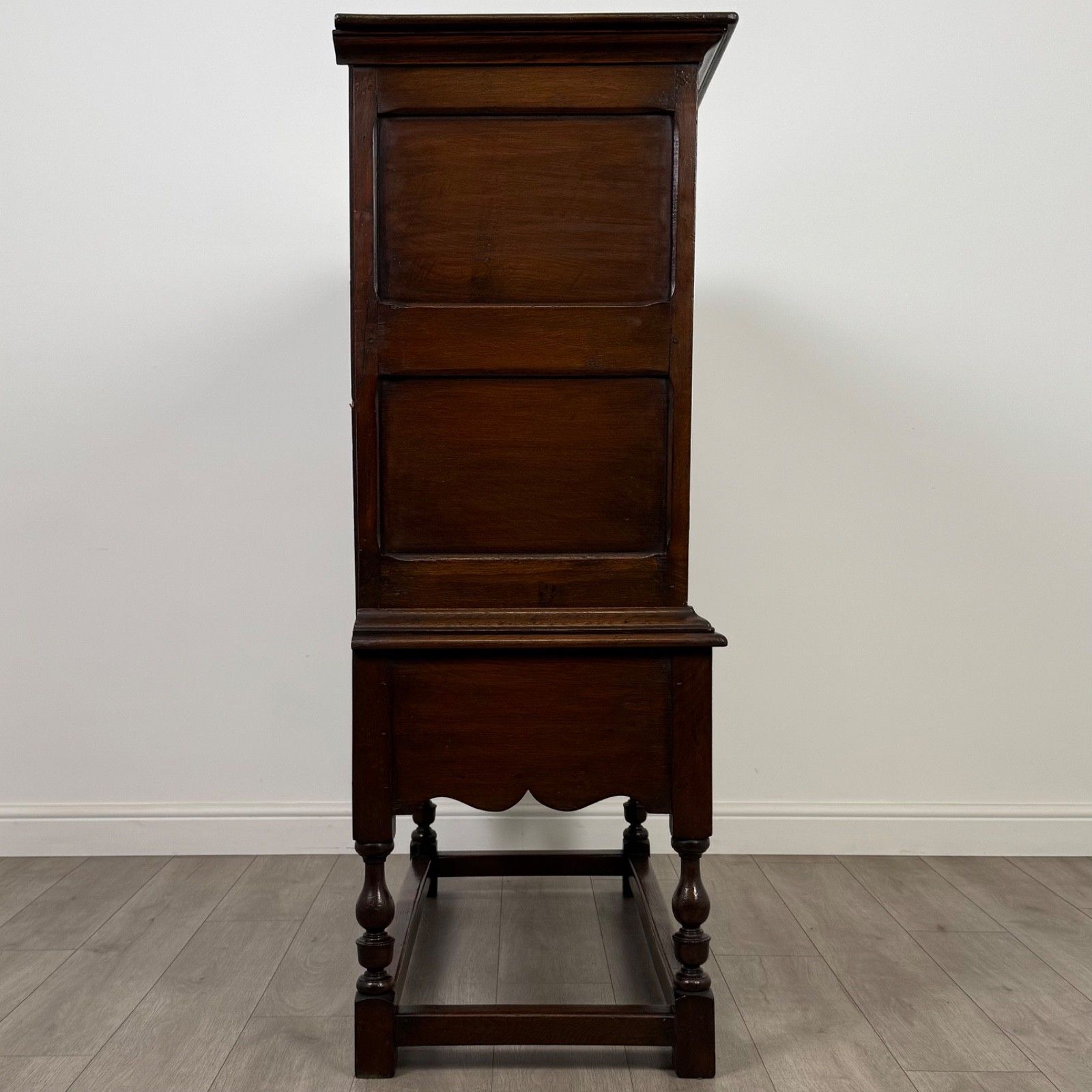 Antique 19th Century Jacobean Style Cupboard In Oak photo vintage