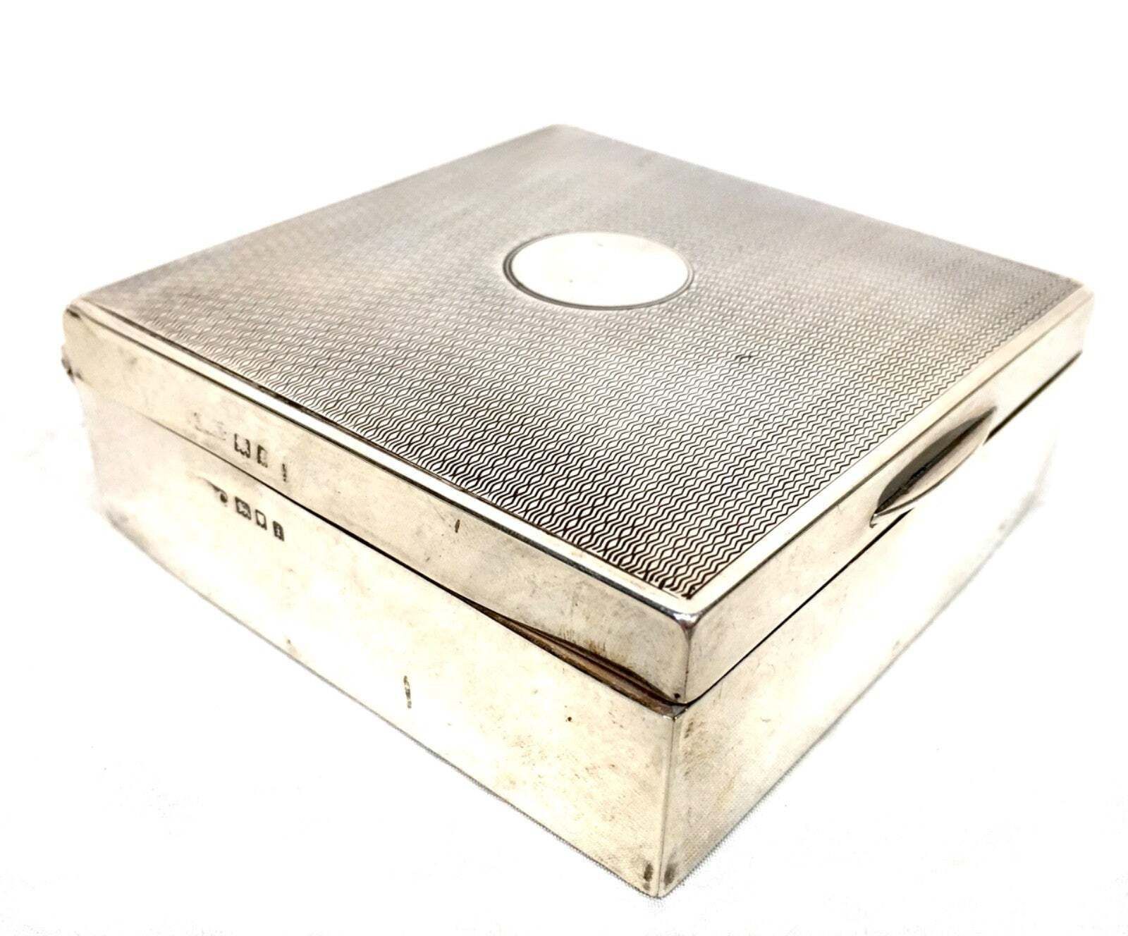 Home Decor Antique Art Deco Sterling Silver Hallmarked 1924 Ladies Manicure Box / Cigarette photo