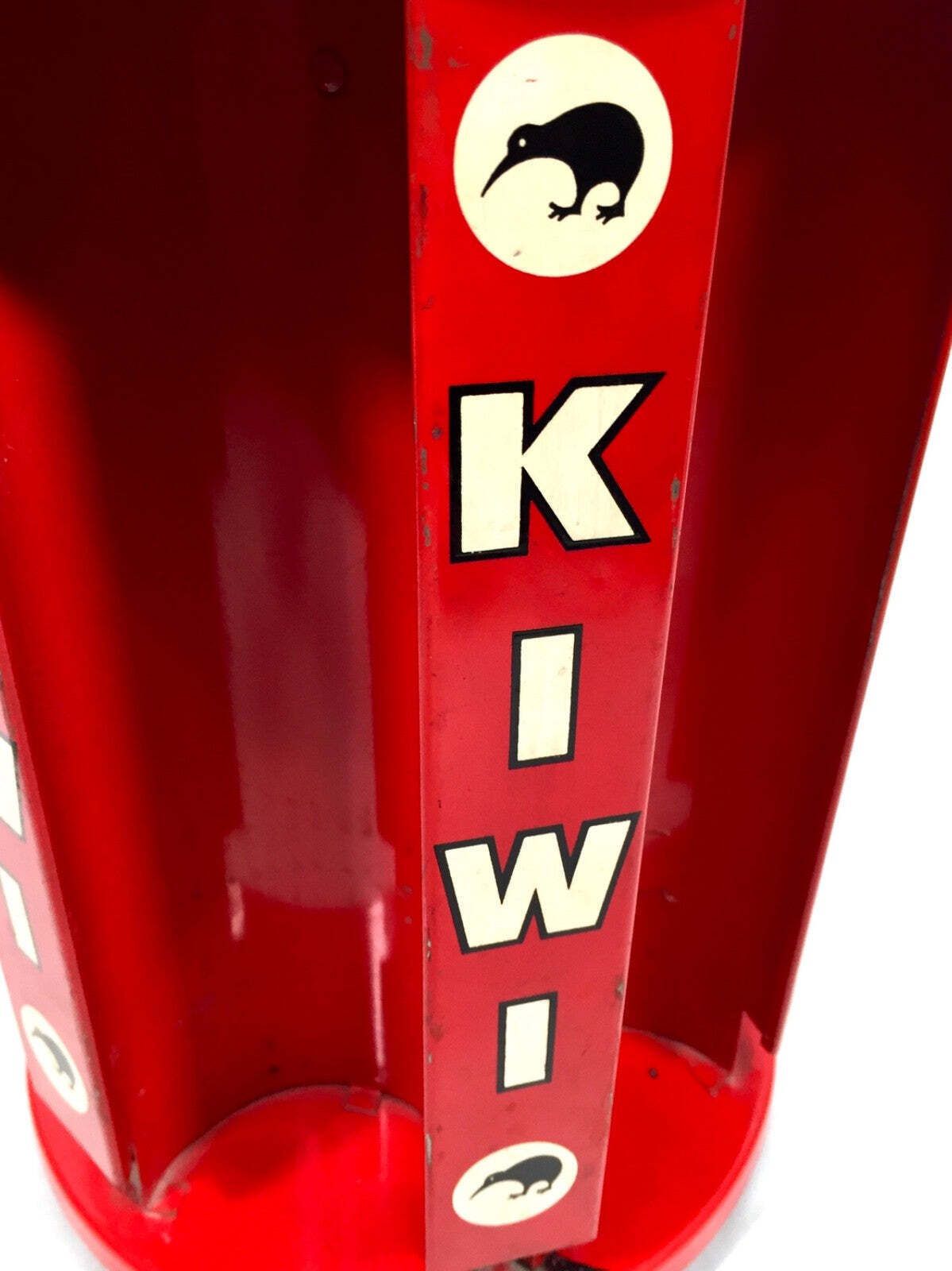 Antique Advertising Mid Century Kiwi Shoe Polish Shop Display Counter Dispenser photo buy