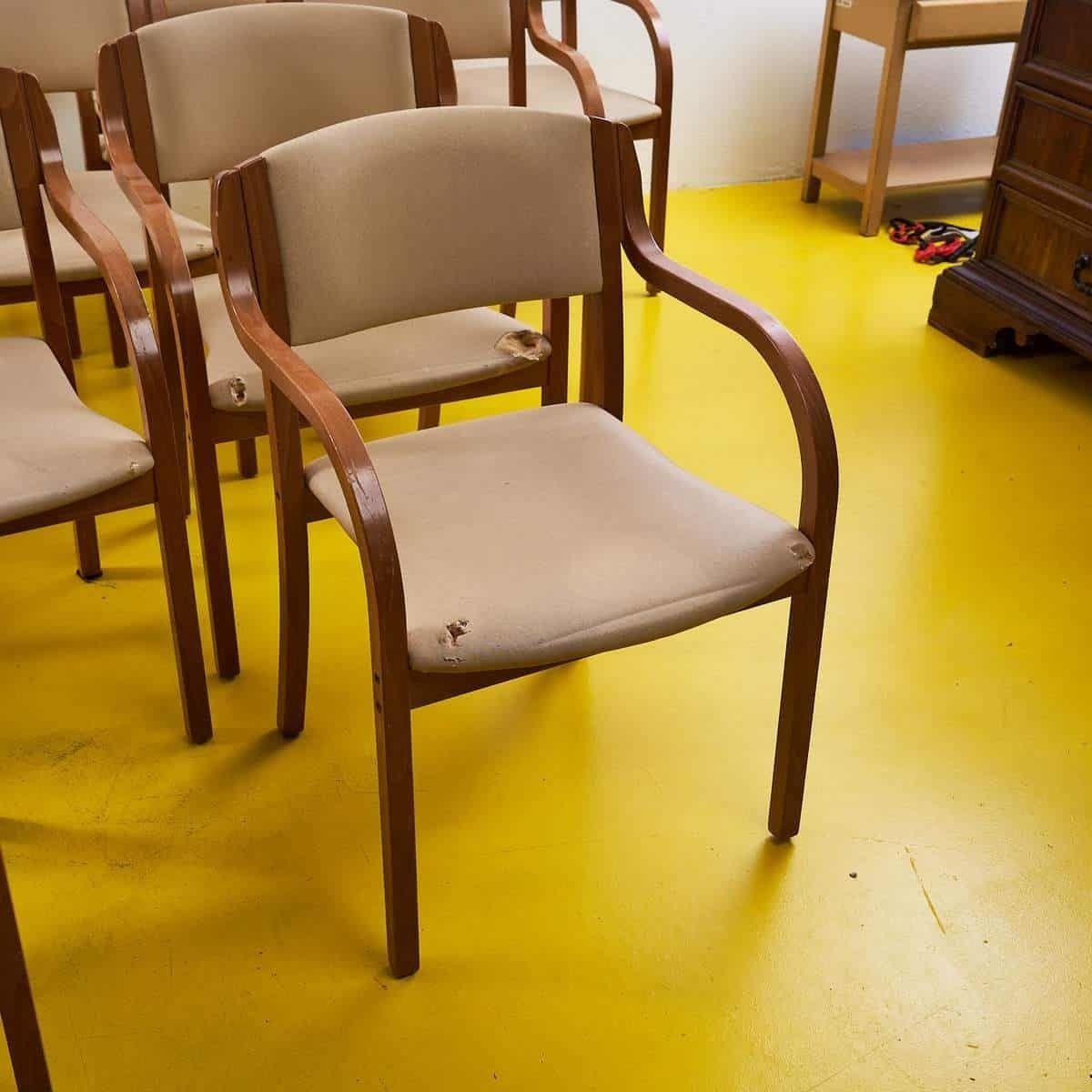 Elegant Vintage Chair With Wooden Frame 12 Pieces photo for sale