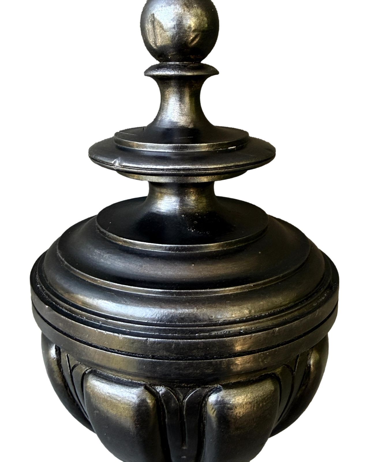 French Antique Architectural Wood Stairwell Finial, Napoleon III photo for sale