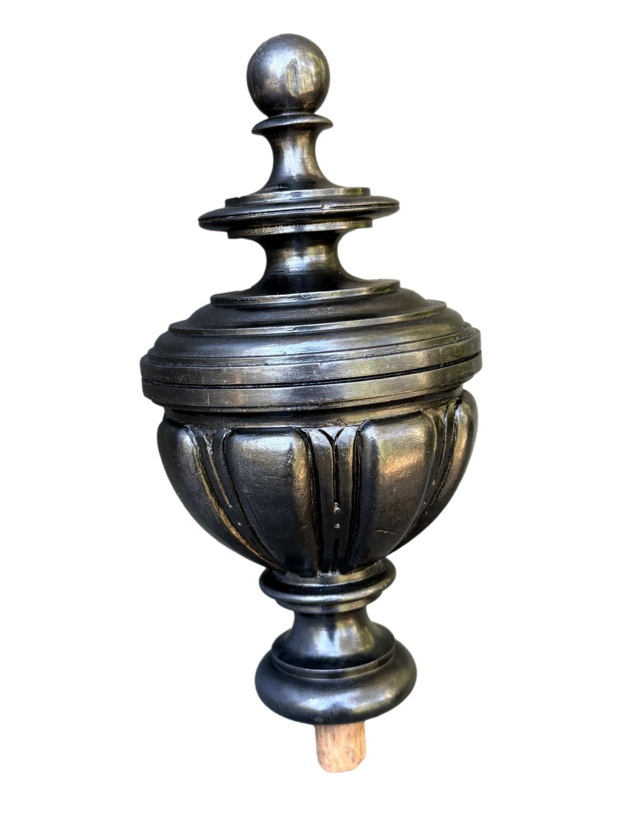 French Antique Architectural Wood Stairwell Finial, Napoleon III photo vinterior