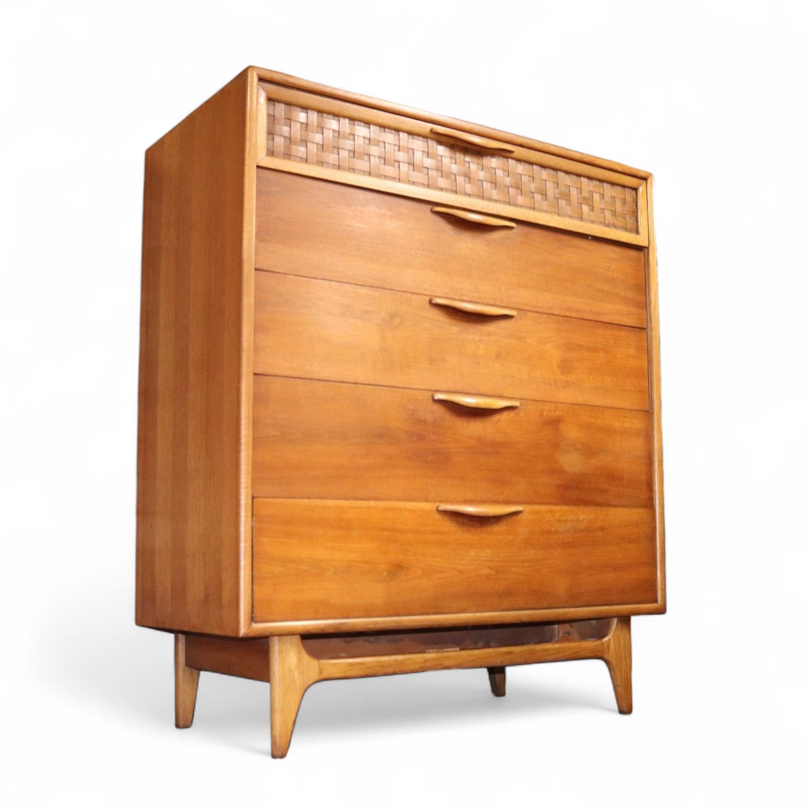 Rare Mid Century Lane ' Perception ' Large Teak Chest Of Drawers photo furniture