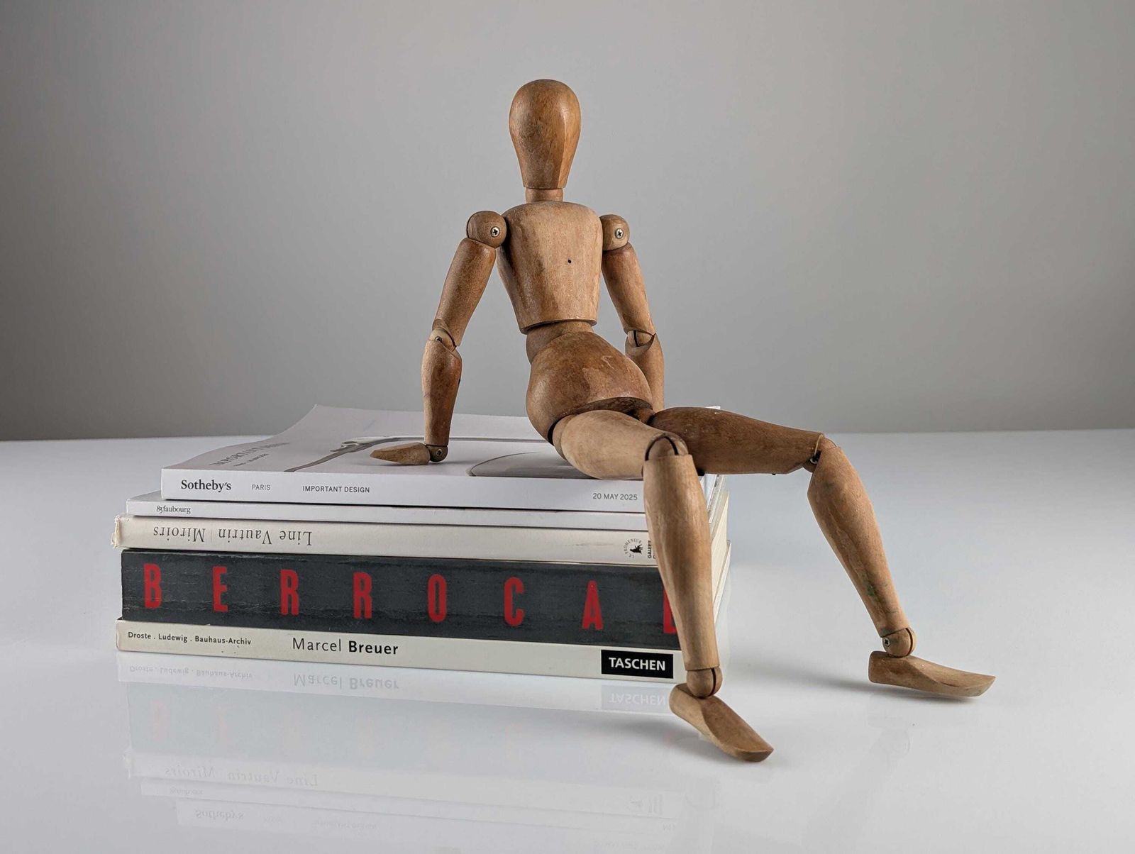 Maniquí De Artista Articulado De Madera Mid Century photo furniture