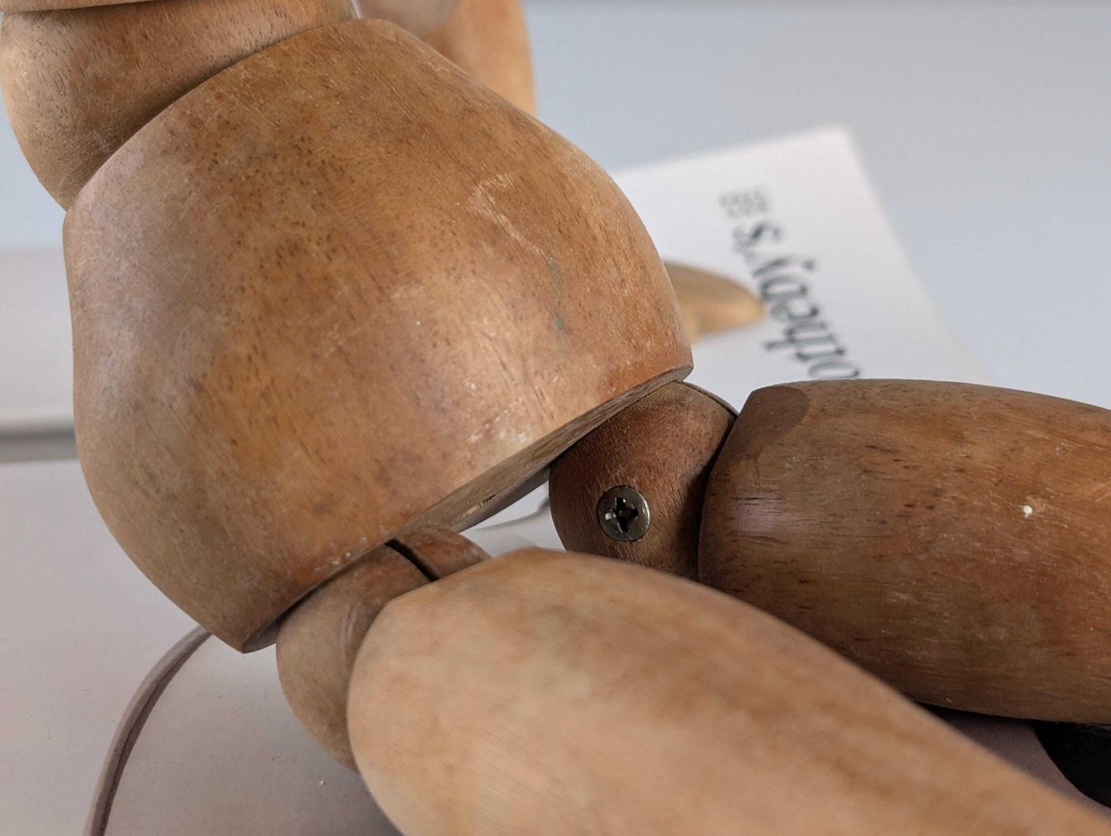 photo vinterior Maniquí De Artista Articulado De Madera Mid Century