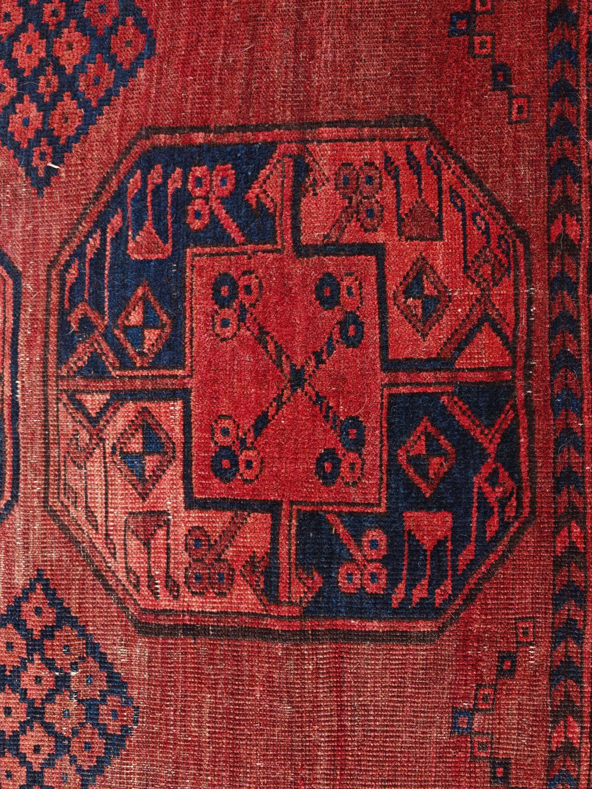 Antique Turkmen Ersari Rug, Hand Knotted In 100% Wool, Afghanistan 1920s photo buy