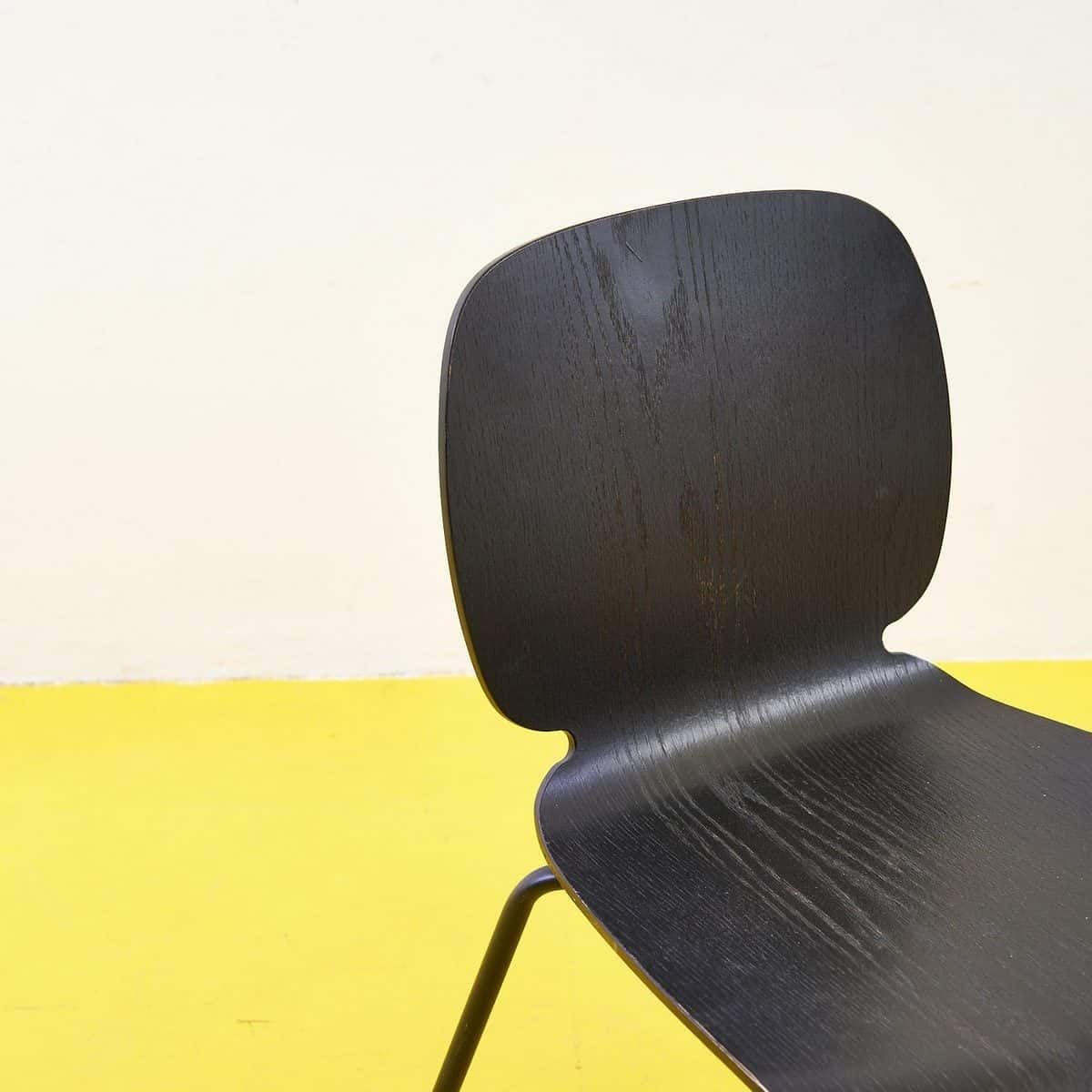 Elegant Black Wooden Chair, 2000s photo for sale