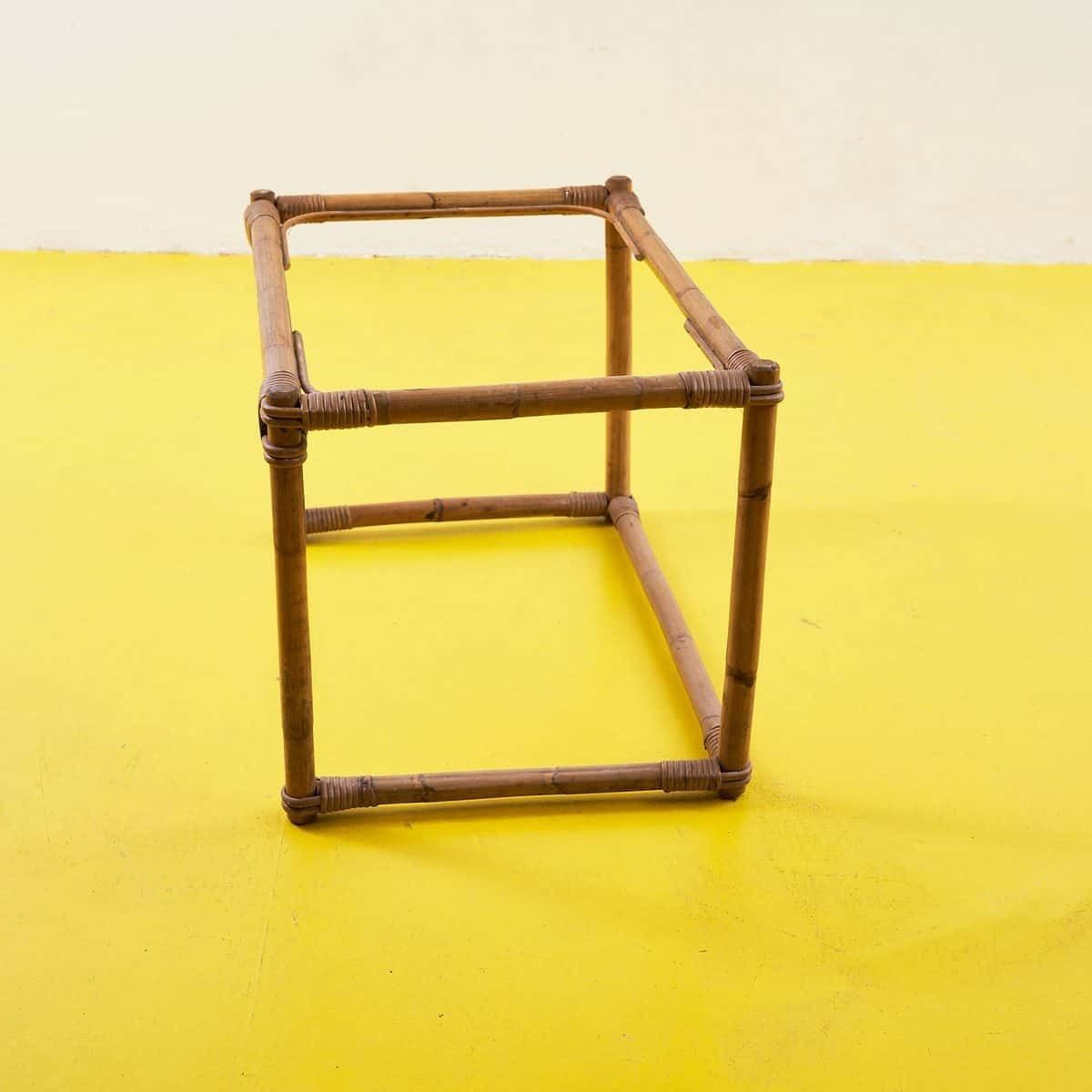 Vintage Rattan Coffee Table Structure photo Furniture