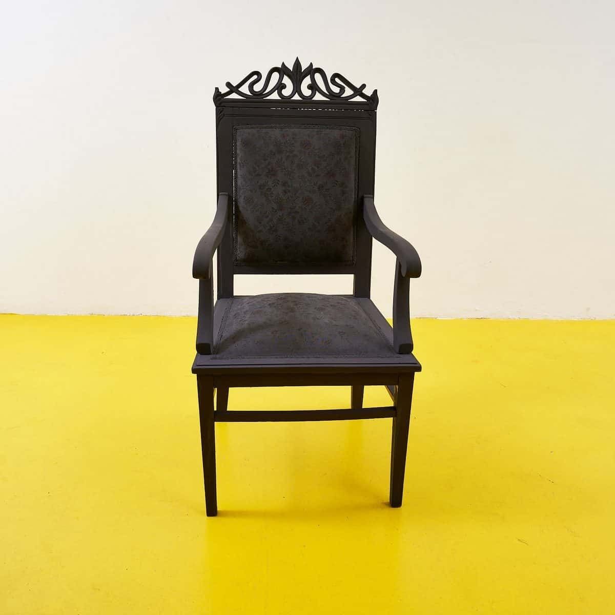 Vintage Wooden Armchair From The 1930s/40s