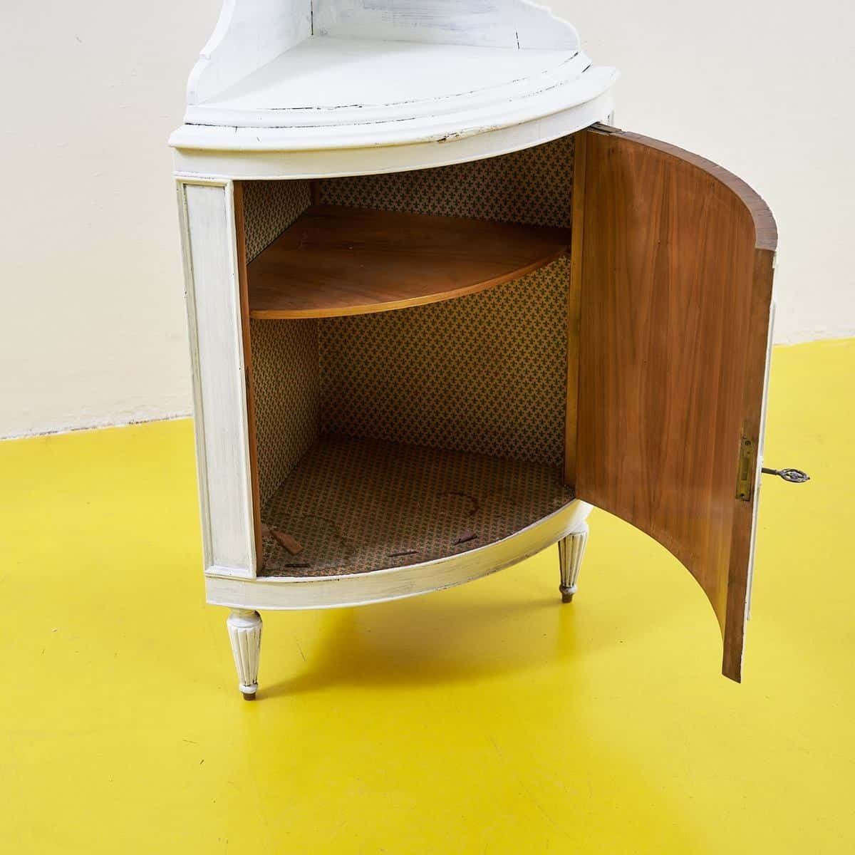 Elegant Wooden Column Cabinet, 1920s photo Furniture
