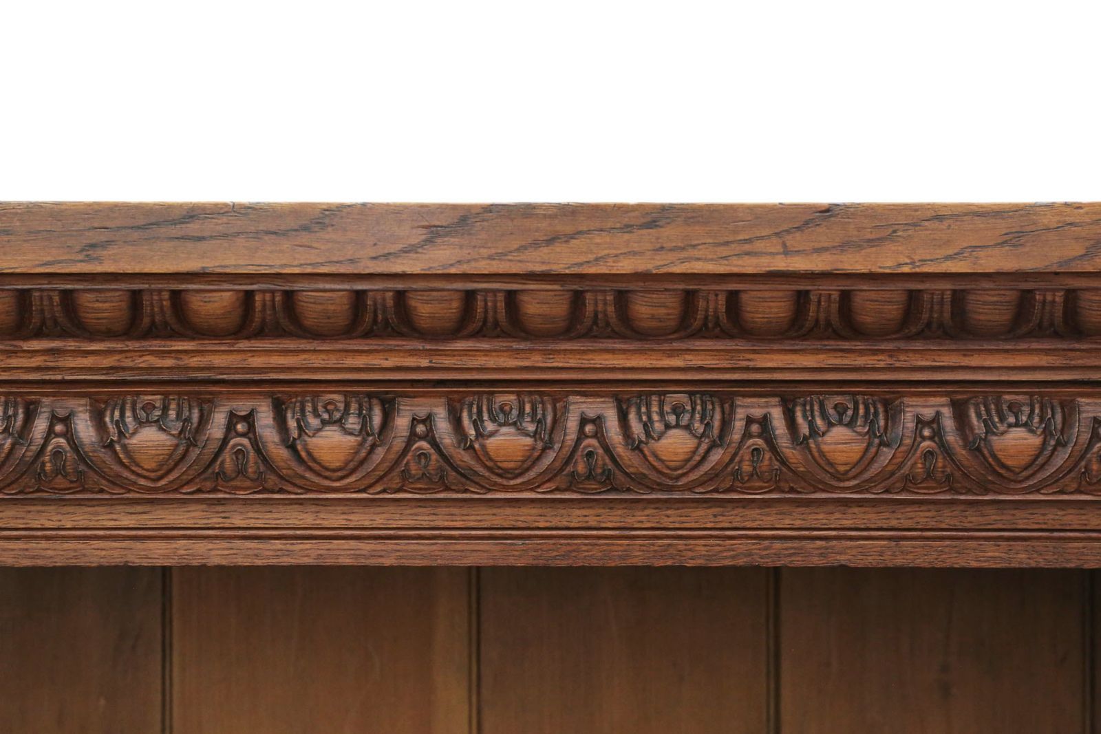 Antique 19th Century Large Carved Oak Bookcase – Fine Quality, Country House Style photo buy