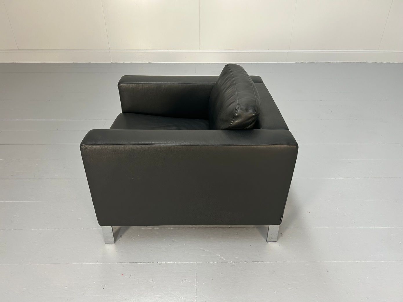 Walter Knoll “Foster 503.10” Armchair In Black Leather photo for sale