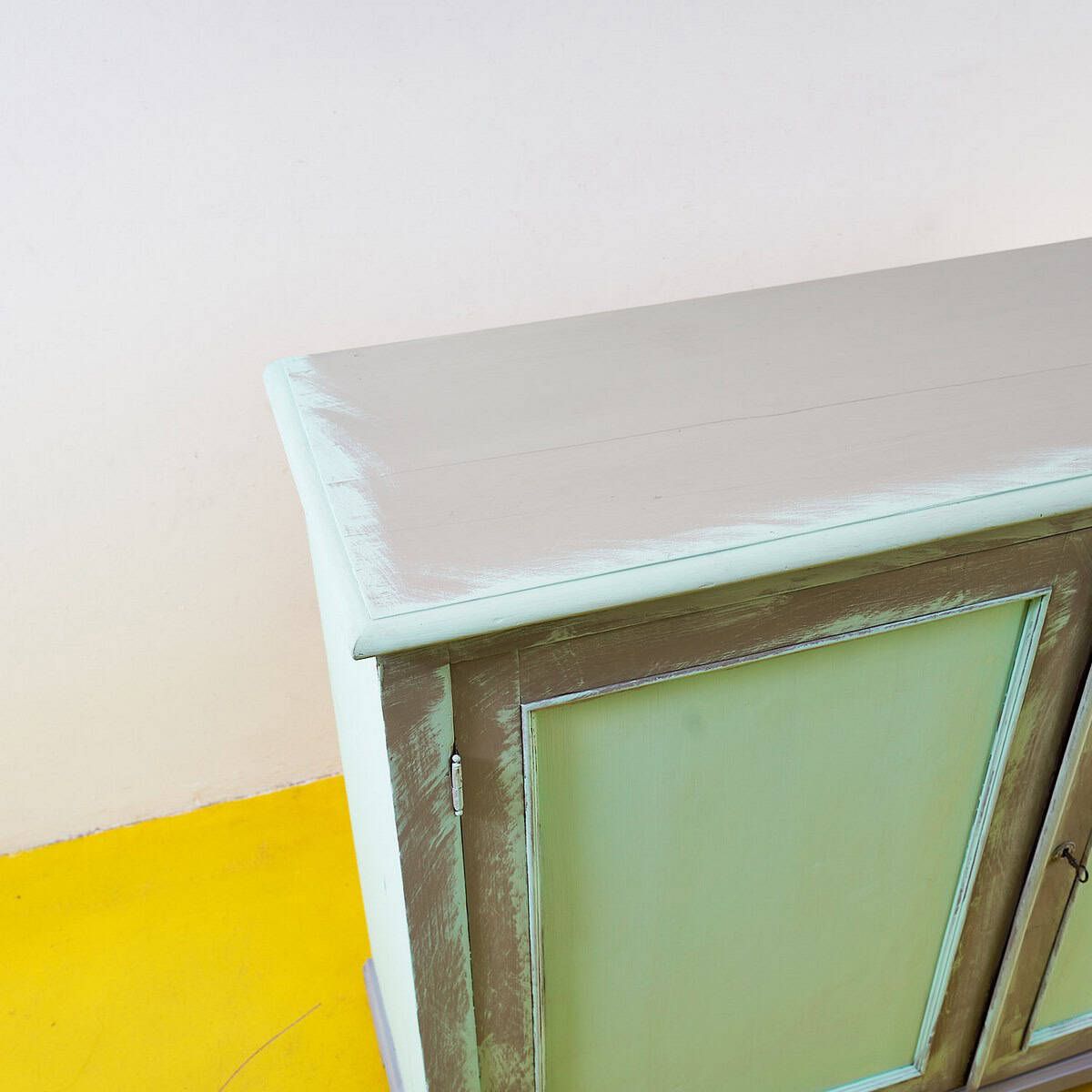 Modern Green Wooden Cabinet, 2000s photo for sale