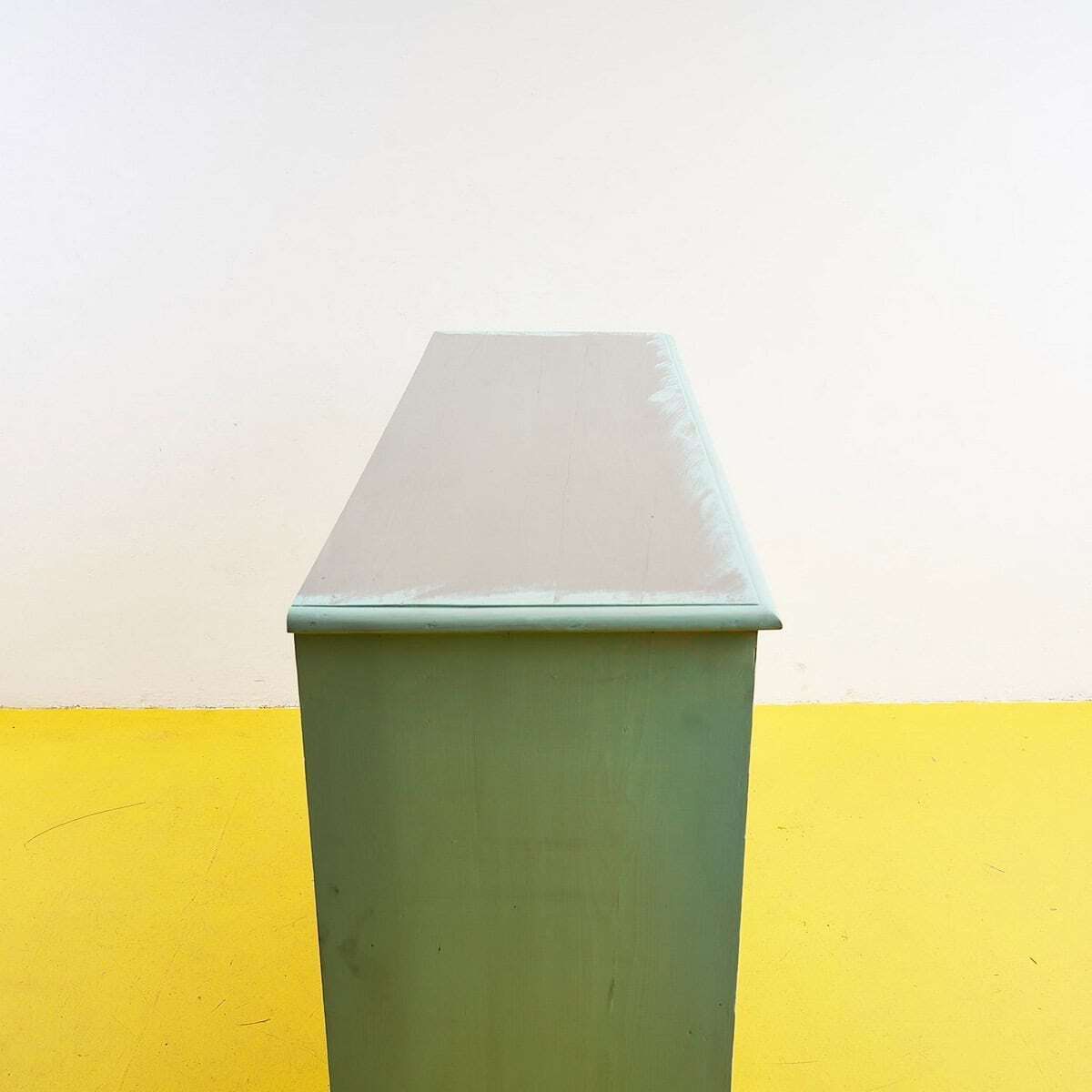 Modern Green Wooden Cabinet, 2000s photo vintage
