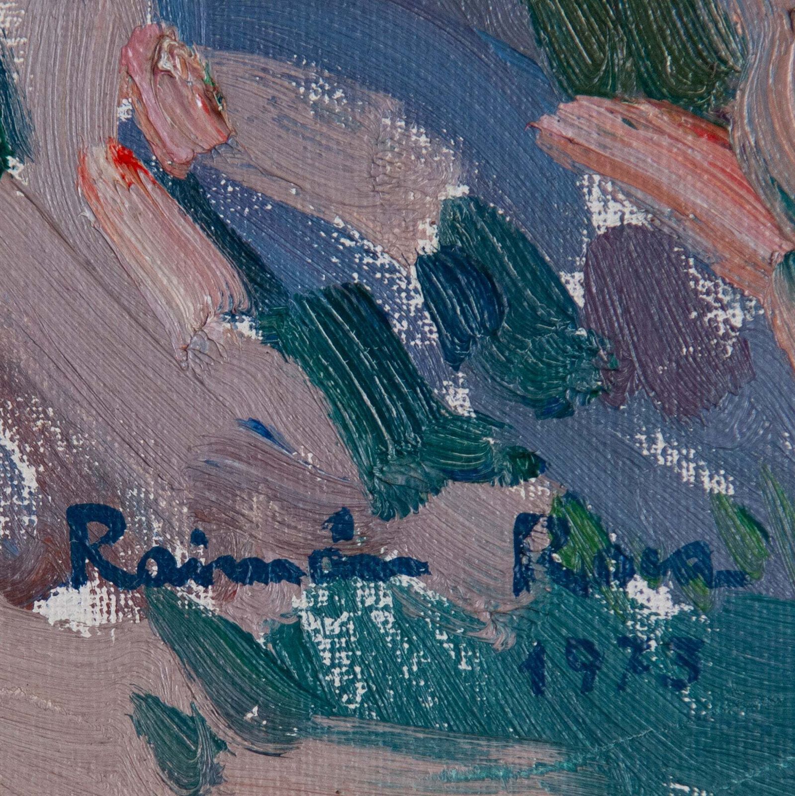 Coloristisch Impressionistisch Olieverfschilderij – Kustrotsen – Raimon Roca photo Kunst