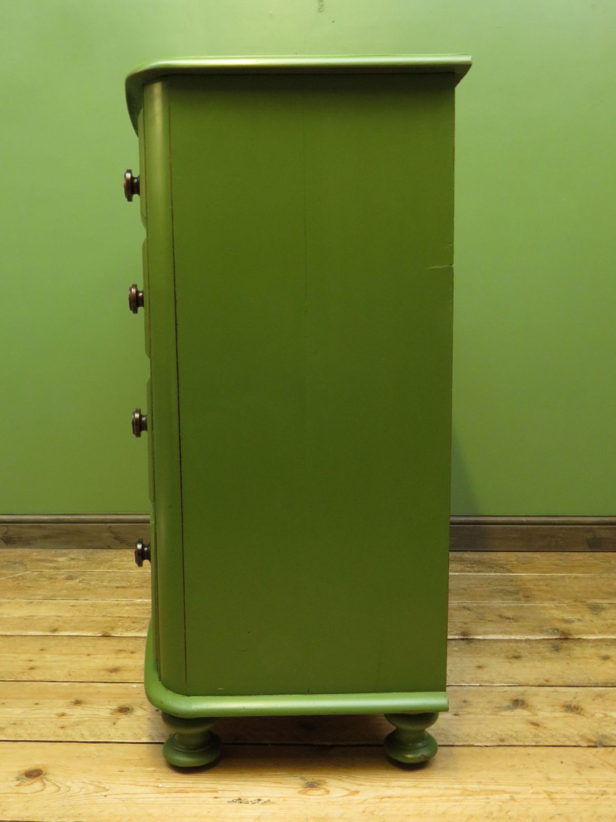 Antique Green Bow Chest Of Drawers photo furniture