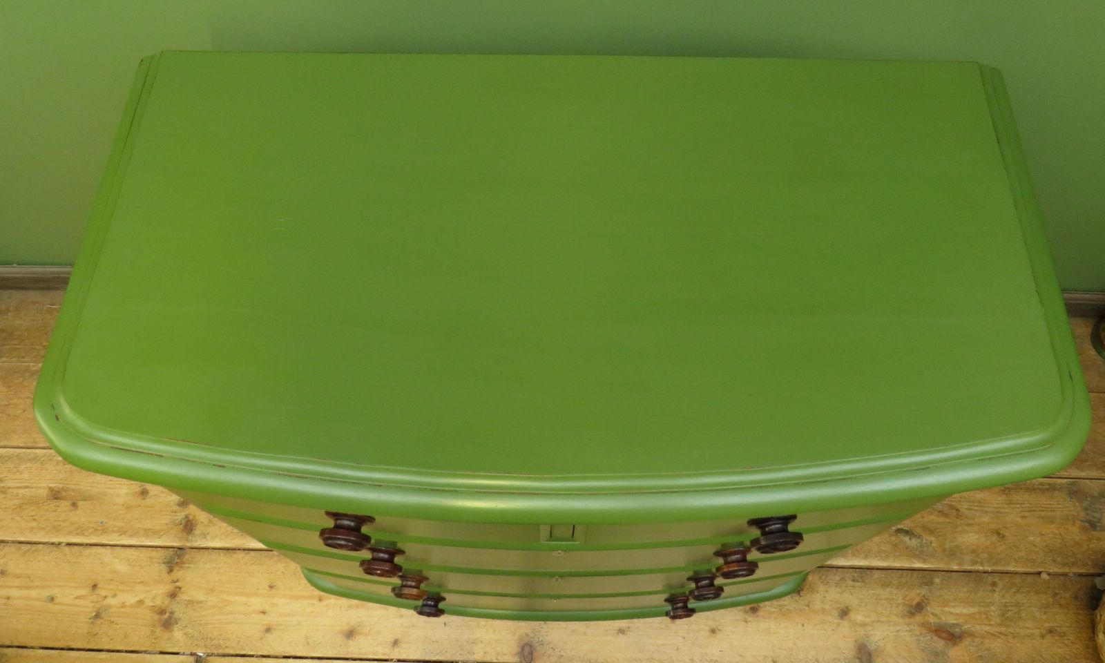 photo for sale Antique Green Bow Chest Of Drawers