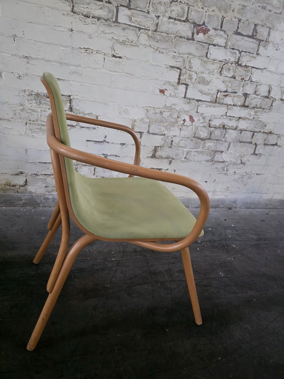 photo for sale A Pair Of Ton Bentwood Armchairs