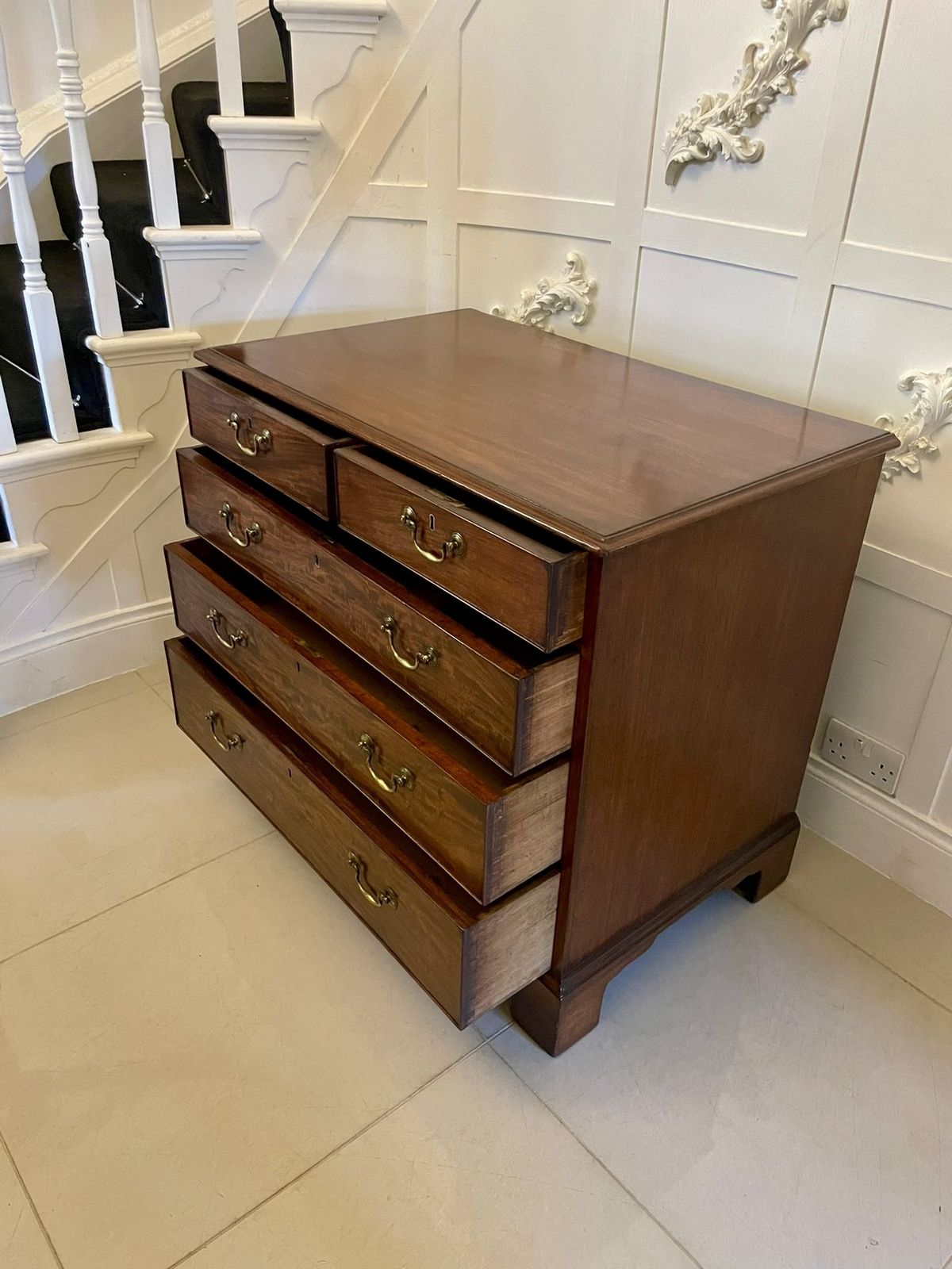 photo for sale Antique George III Mahogany Chest Of Drawers