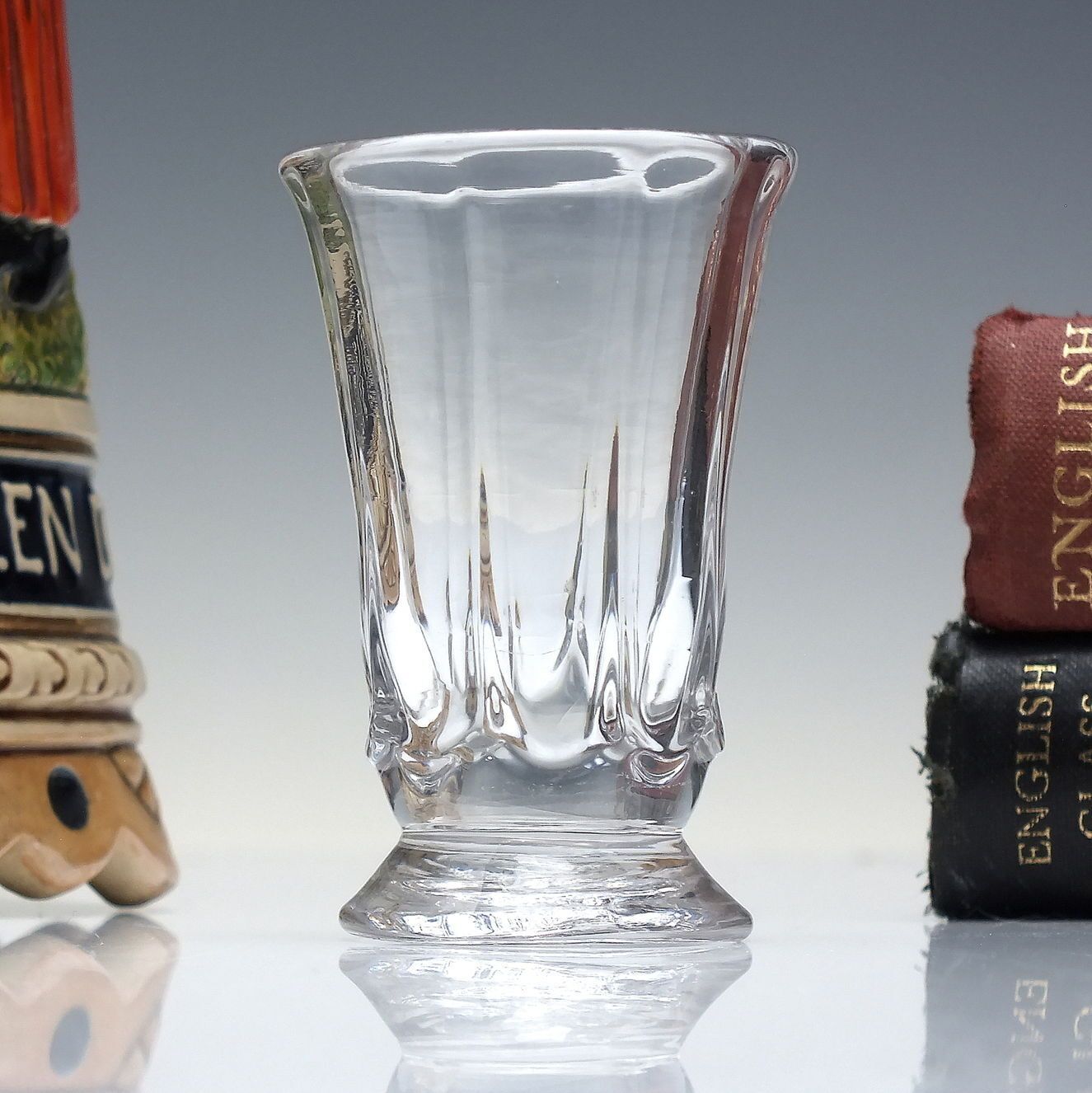 18th Century Petal Moulded Whisky Dram Shot Glass C1740