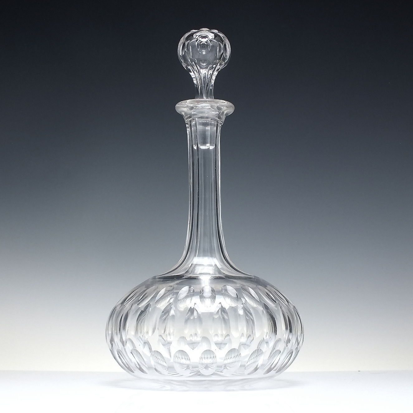 Victorian Shaft And Globe Glass Decanter C1870 photo furniture