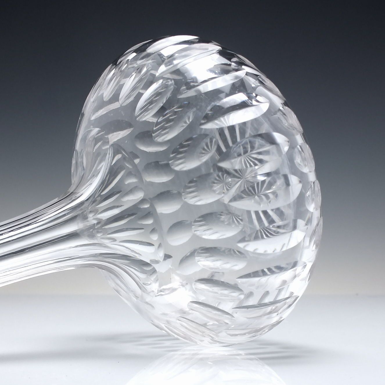 Victorian Shaft And Globe Glass Decanter C1870 photo 85.0