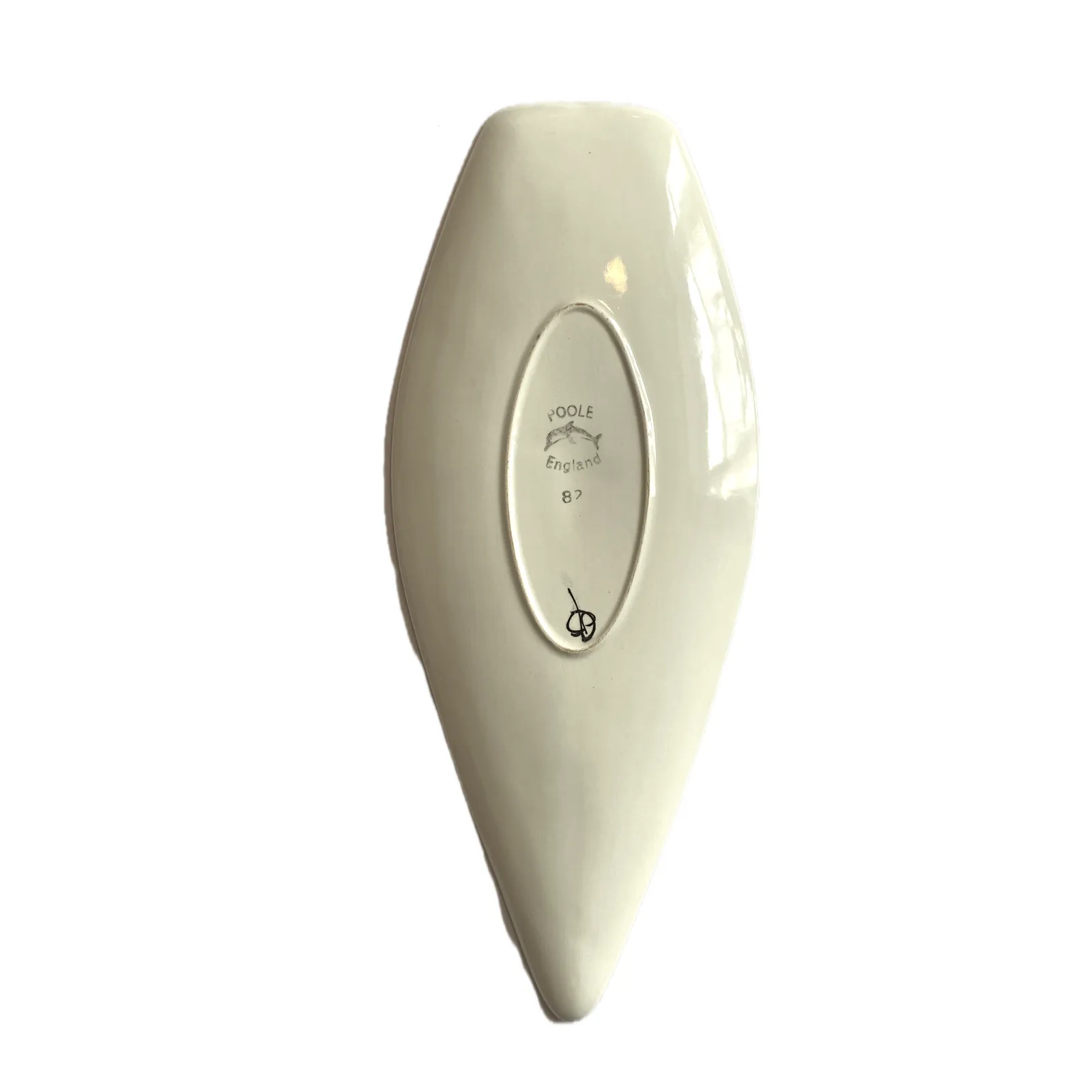 Poole Pottery Delphis Spear Dish, Shape 82, By Jeanette Spode  Mid Century Modern English Pottery photo furniture