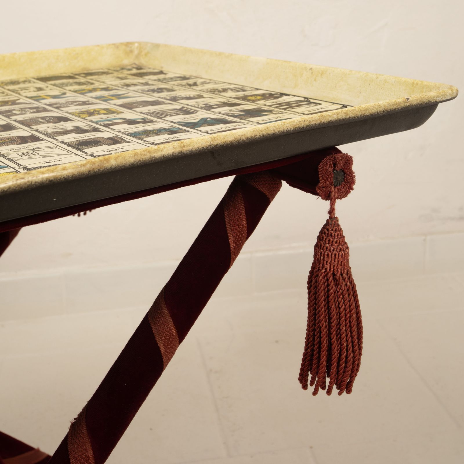photo for sale Heraldic Tray Table By Piero Fornasetti 1950