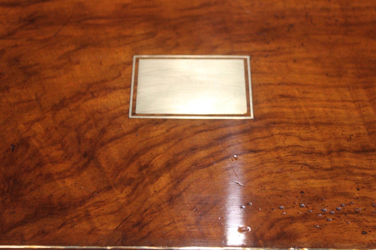 Victorian Figured Walnut Writing Slope With Bramah Lock And Keys And Secret Drawers photo furniture