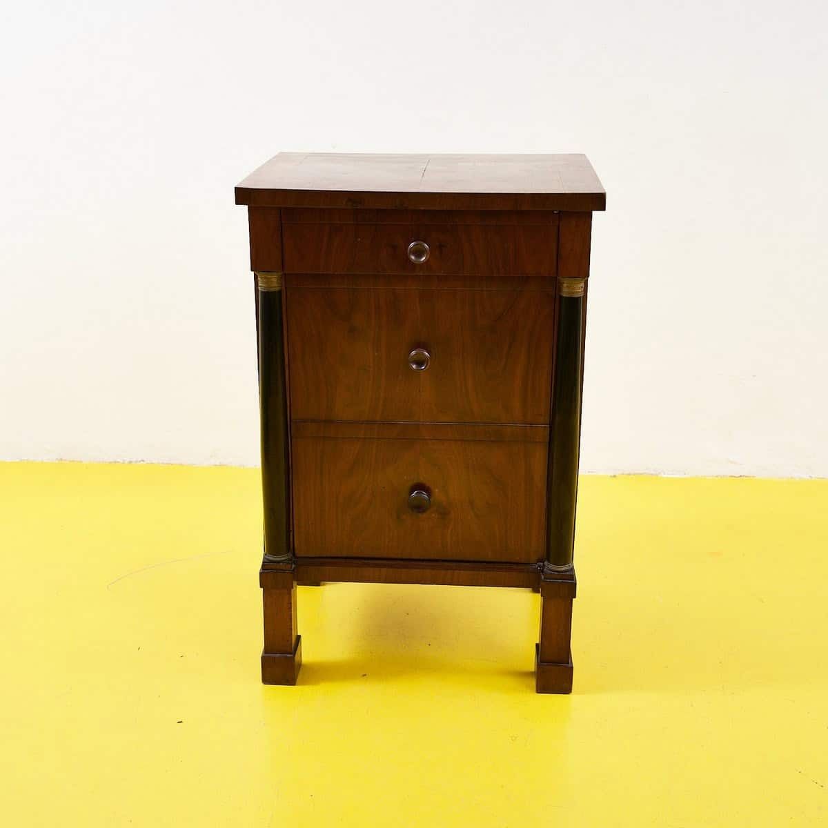 Antique Empire Bedside Table, 1800s