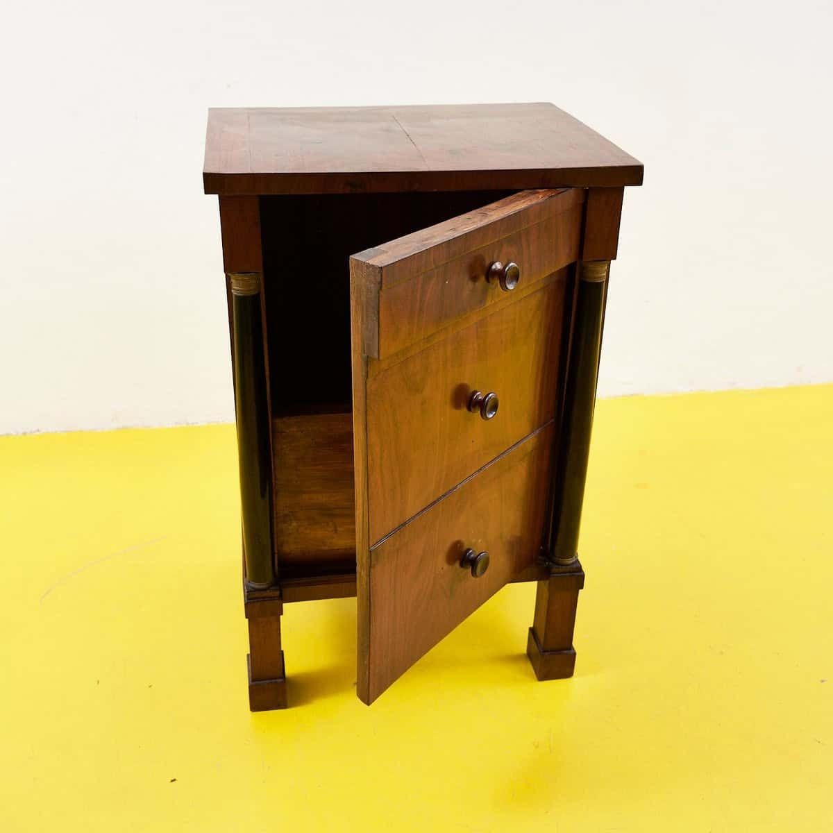 Antique Empire Bedside Table, 1800s photo Furniture