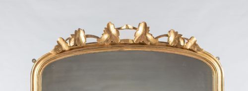 A Large English Victorian Carved Giltwood Overmantle Mirror photo for sale
