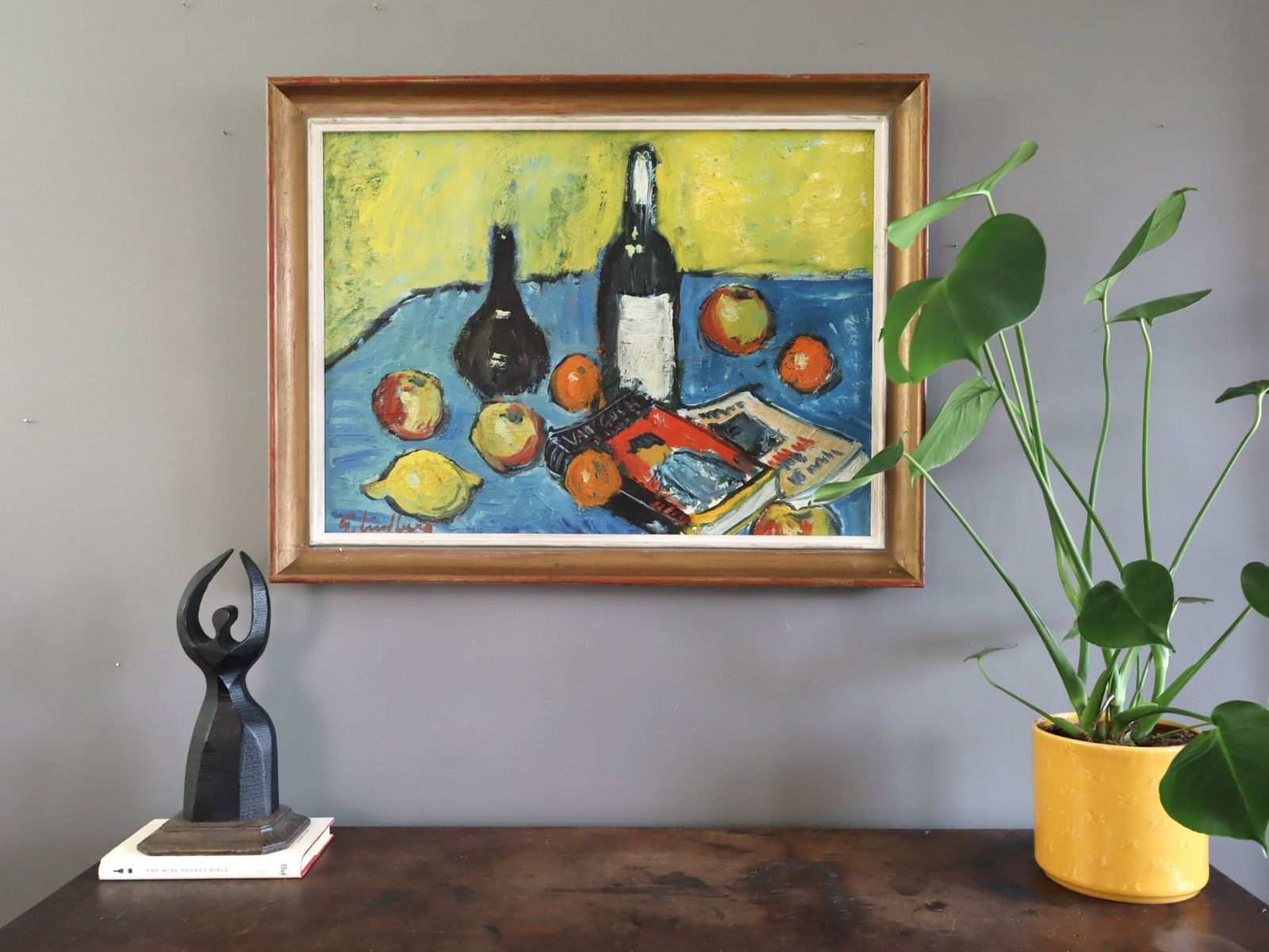 Lemon & Literature Oil Painting photo furniture
