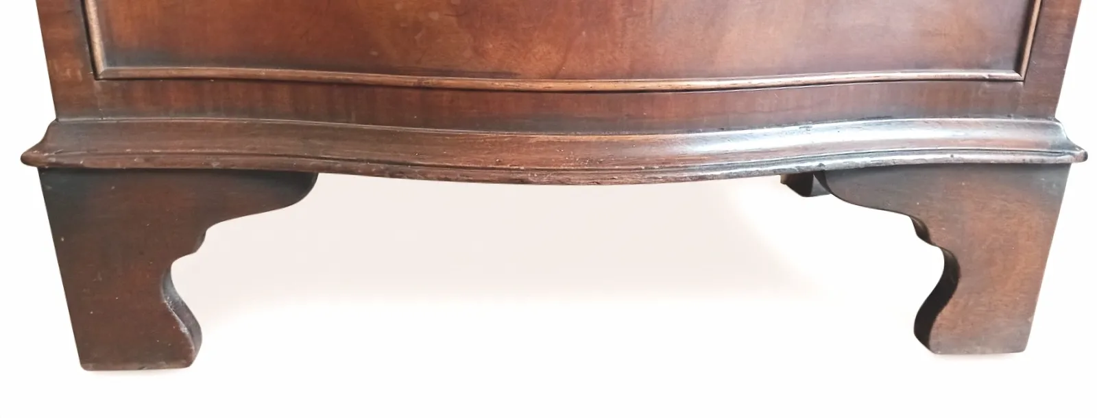 Antique Serpentine Tallboy 6 Drawer Chest By Bevan Funnell (Reprodux) photo vintage