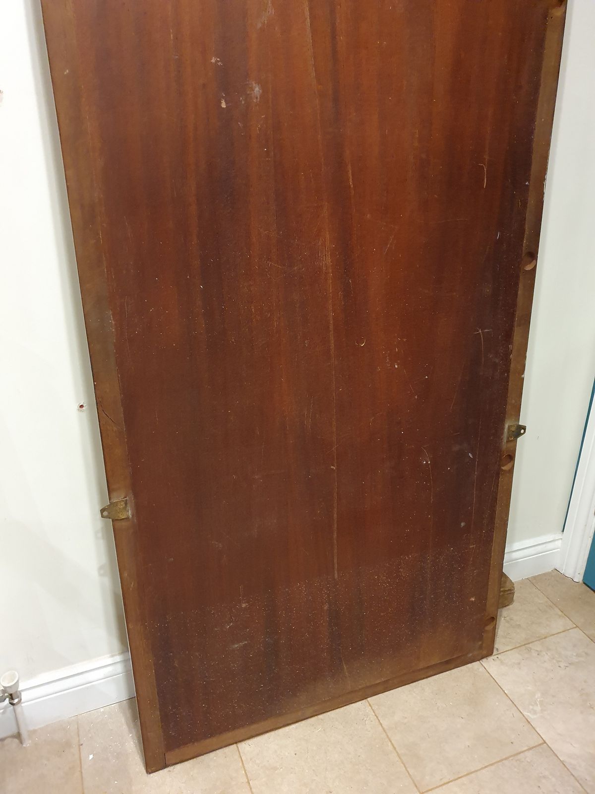 Mid 20th Century Large Mahogany Mirror 93" High photo vinterior