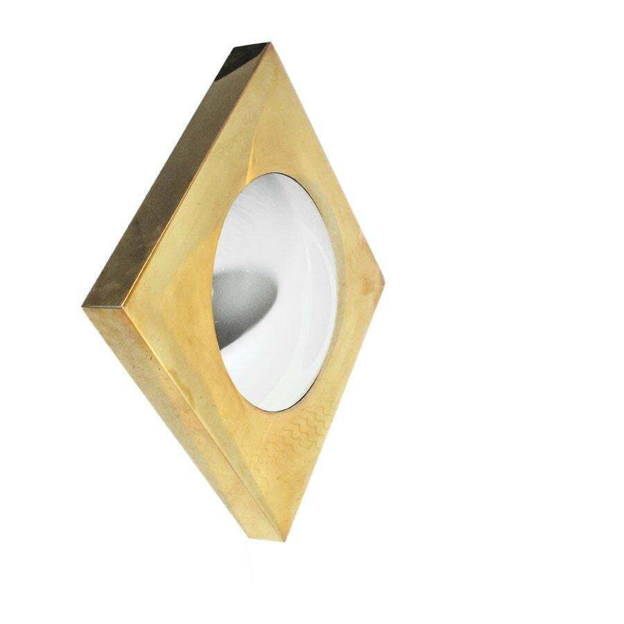 Mid Century Modern Style Made Of Brass Italian Convex Mirrors photo Home Decor